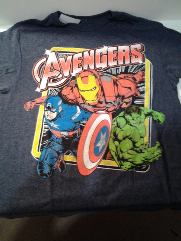 The Avengers Boys T-Shirt Hulk Captain America Ironman Thor Size 5-6 NWT 