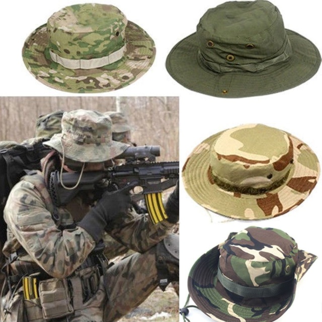 Khaki Boonie Hat for Hunting, Fishing, Hiking and Outdoor Use